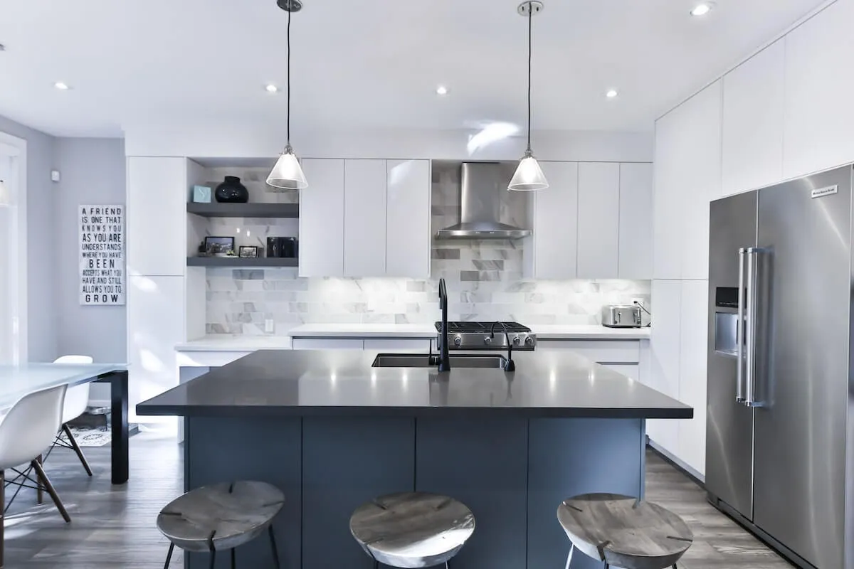 Kitchen electrical lighting installed by Bechtold Electric